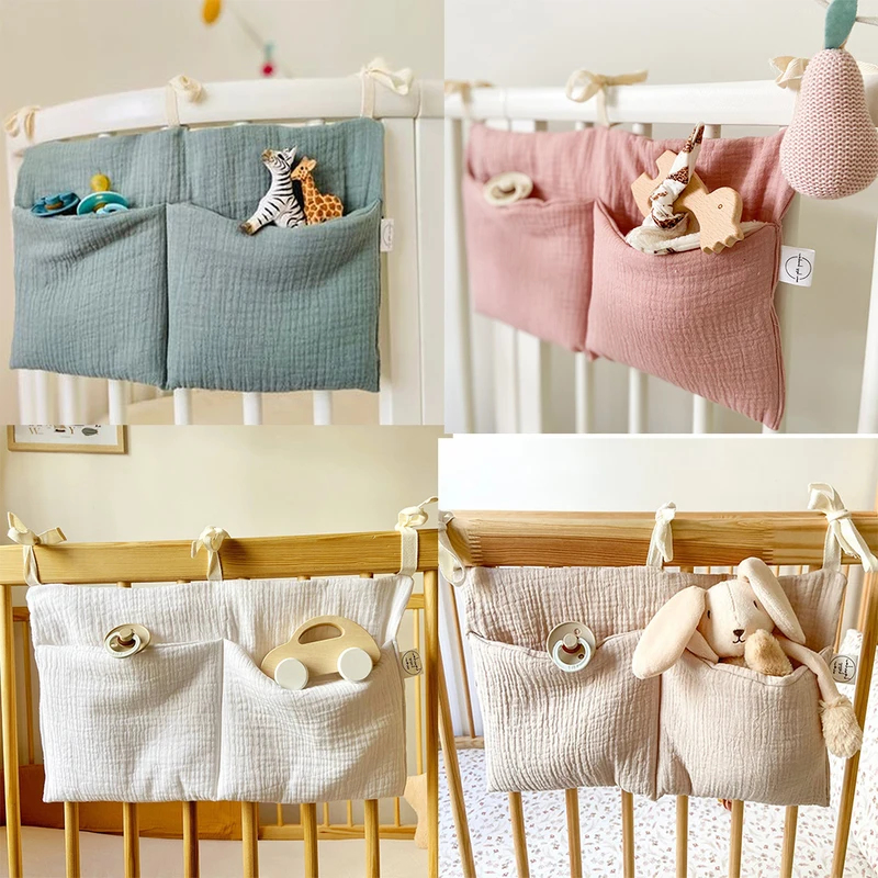 Baby Nursery Organization Ideas - Organizer do łóżeczka dziecięcego, wisząca torba