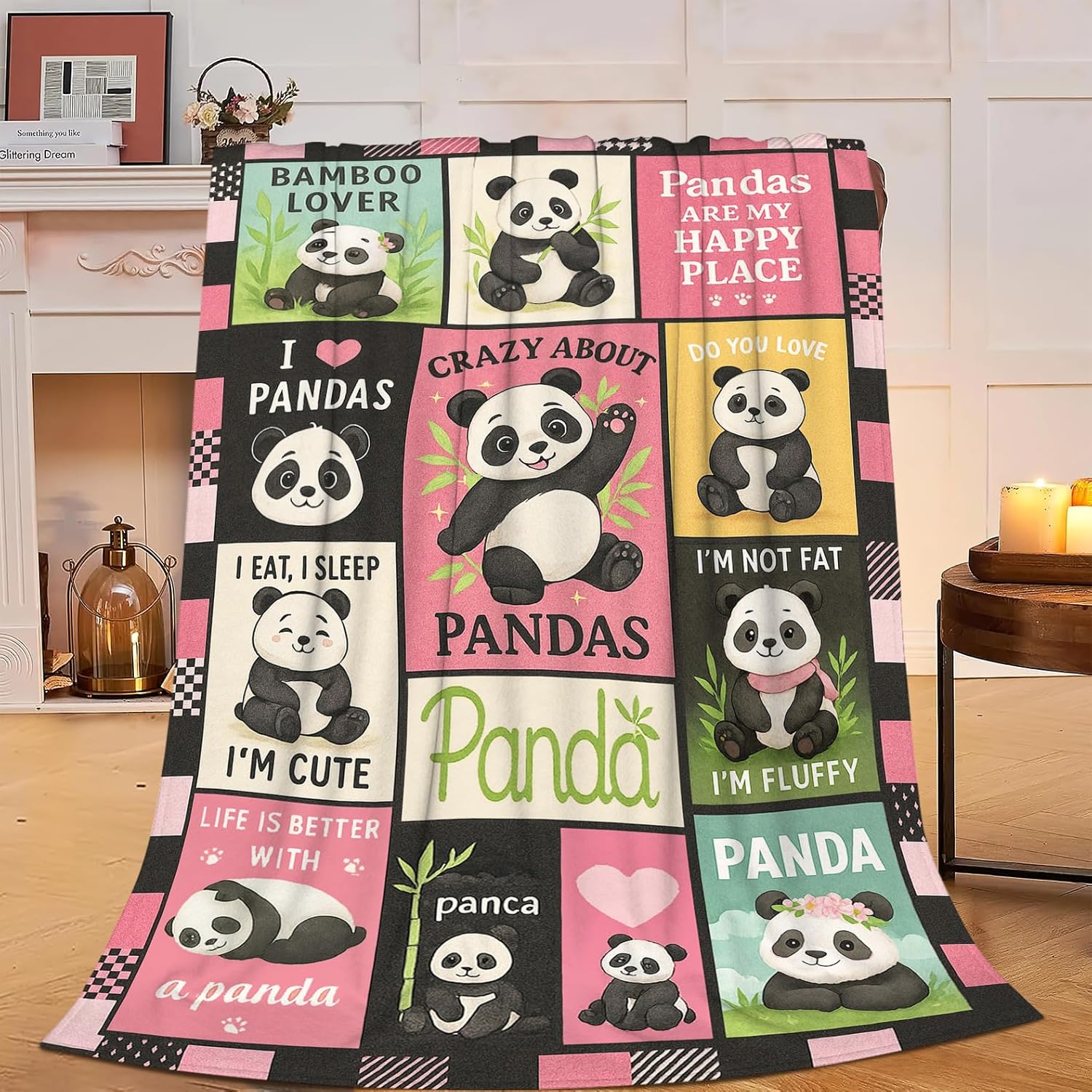 Baby Nursery Bedding - Koc Panda Uroczy Koc z Pandą