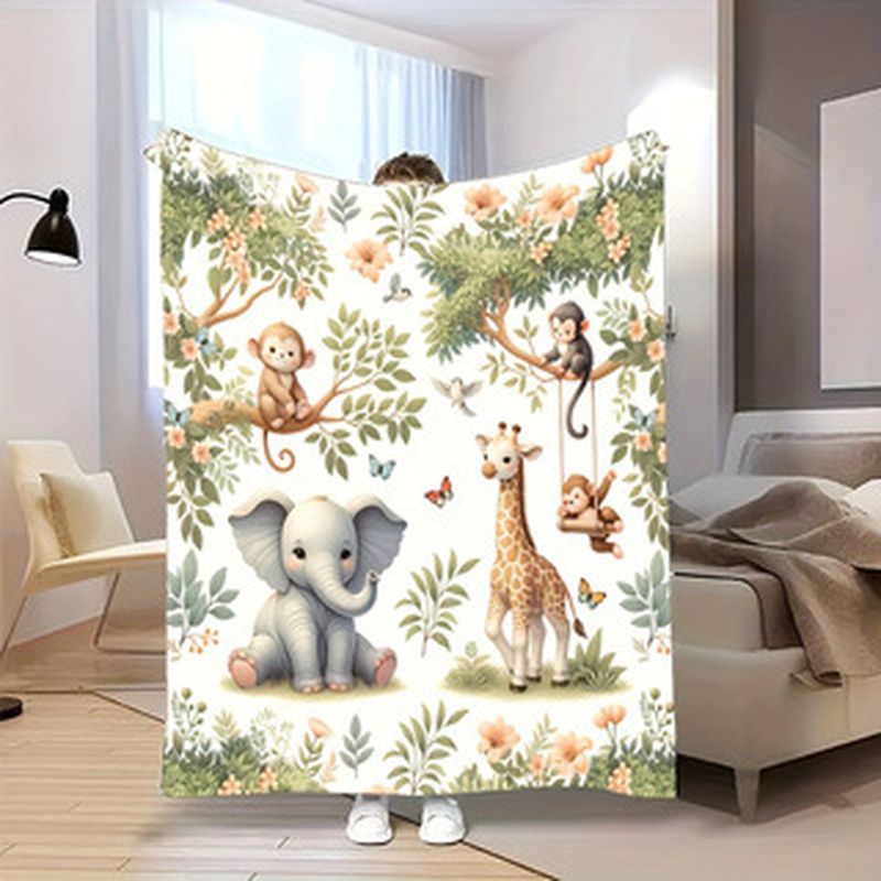 Baby Nursery Animal Prints - Kocyk dla niemowląt VIKAMA z motywem