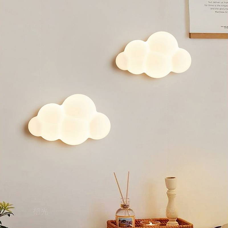 Baby Nursery Egg Light - Biała chmura Kinkiety do pokoju dziecięcego