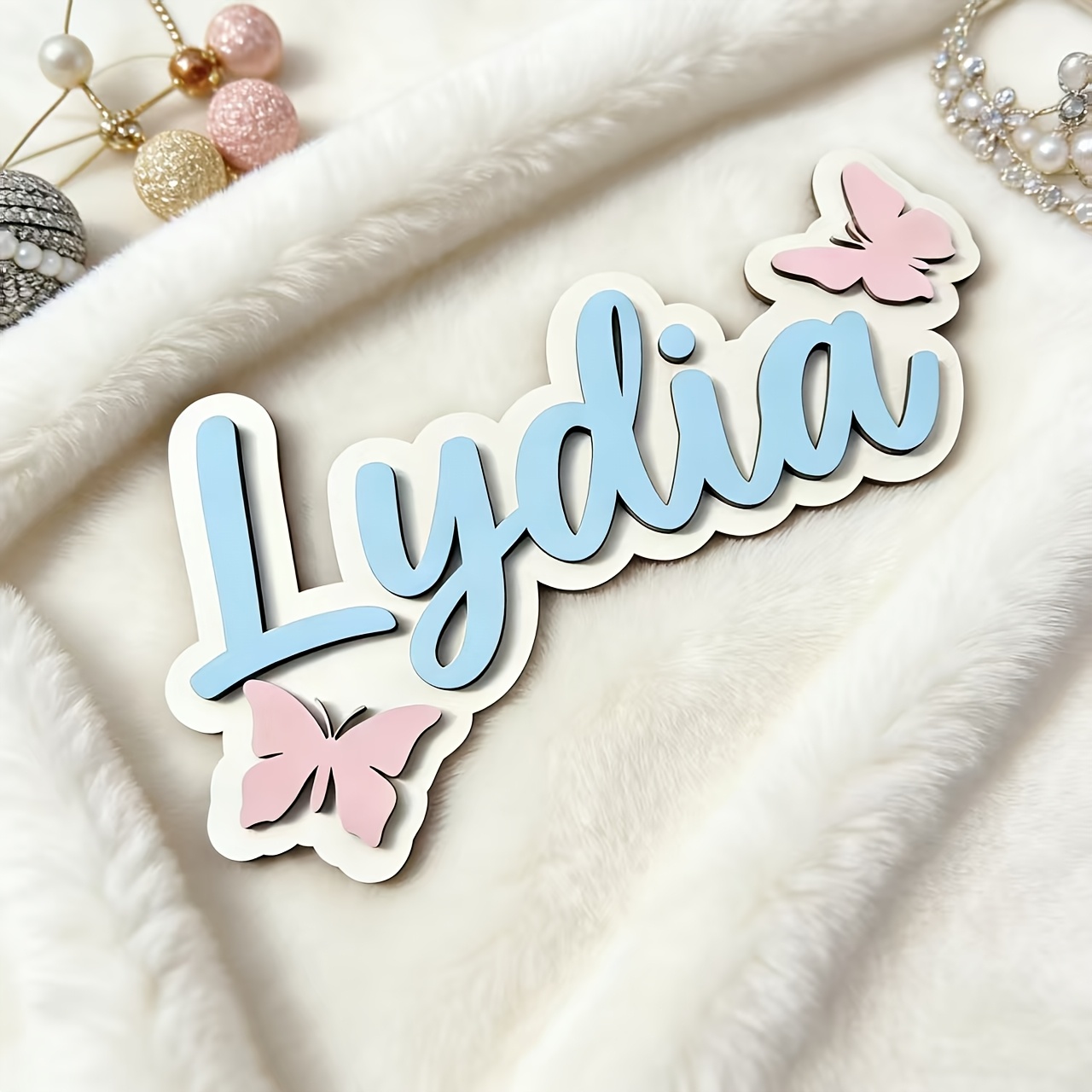 Baby Nursery Name - Spersonalizowana tabliczka z imieniem w kolorze