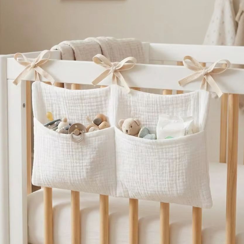Baby Nursery Organization Ideas - Organizer do łóżeczka dziecięcego, wisząca torba