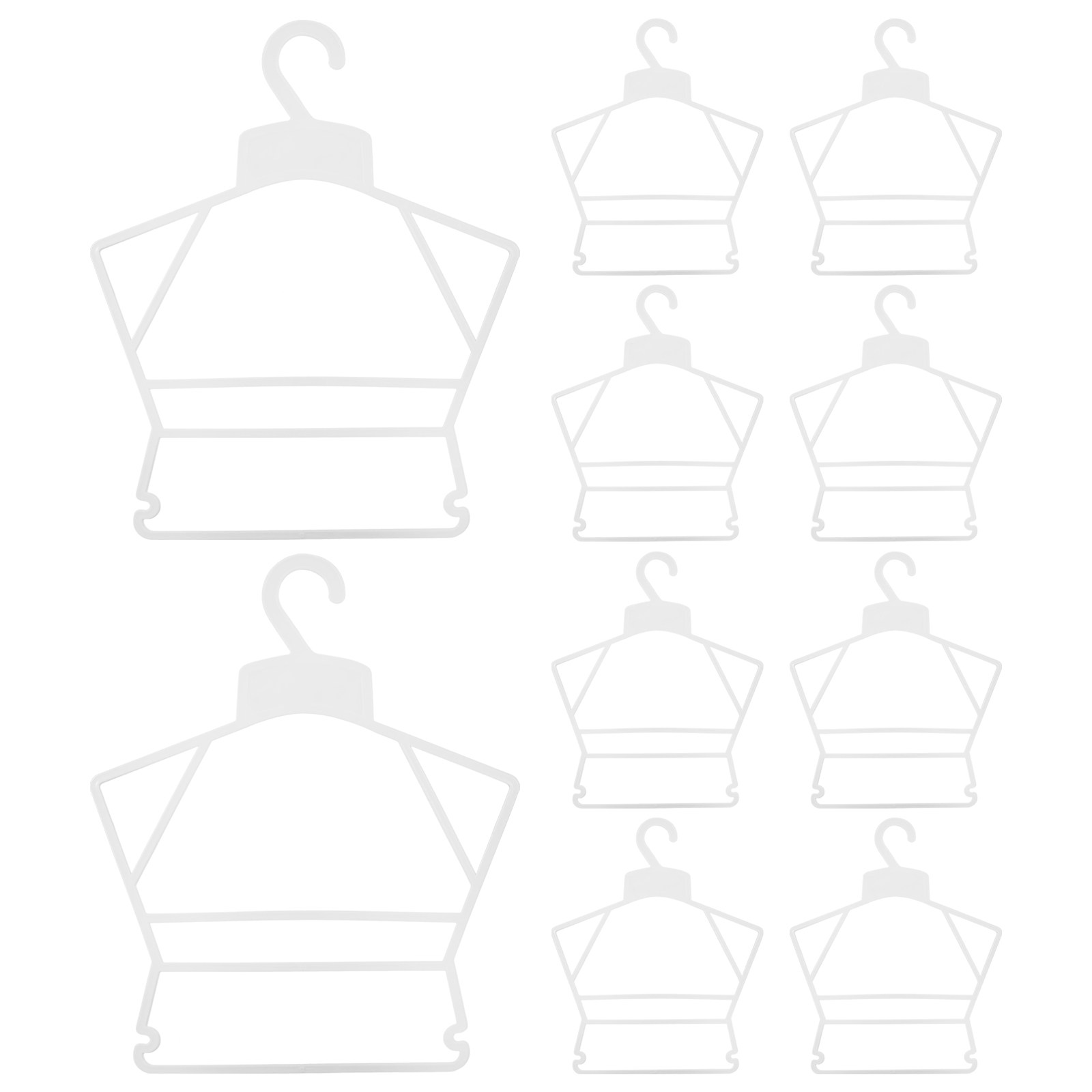 Closet Organizer Baby - Wytrzymałe plastikowe wieszaki na ubrania dla