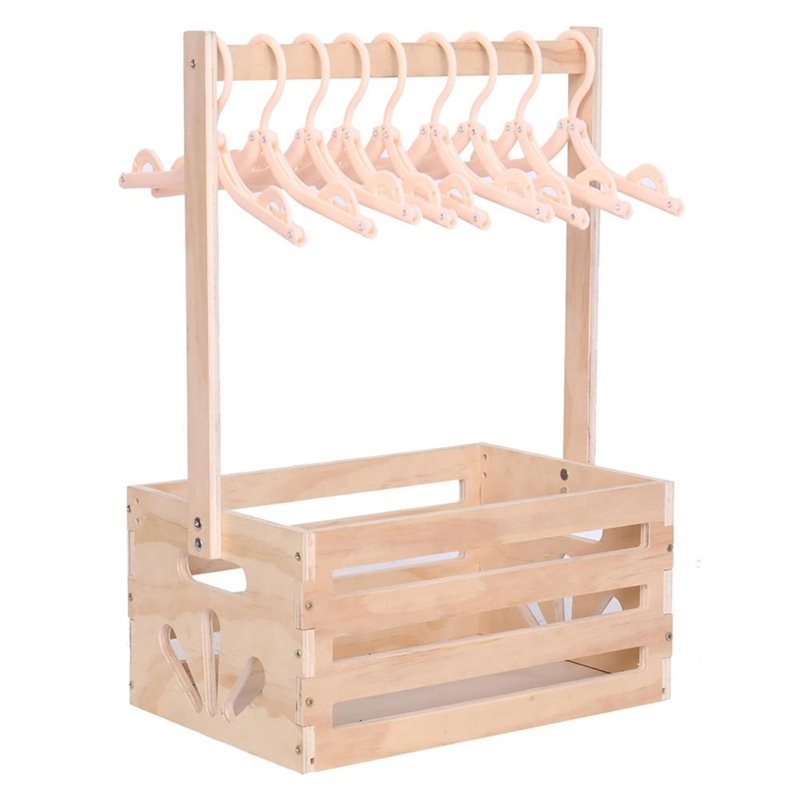 Baby Nursery Handles - ABFU - Drewniany kosz na prezenty