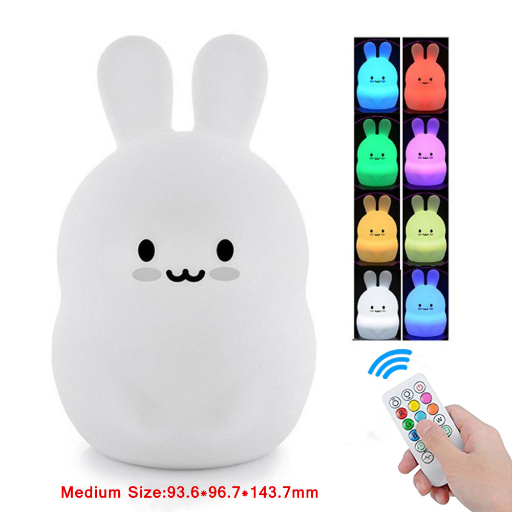 Baby Nursery Egg Light - Czujnik dotykowy Królik Lampka nocna Zdalne