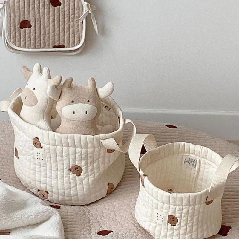 Closet Organizer Baby - Słodki miś haftowany worek na pieluchy