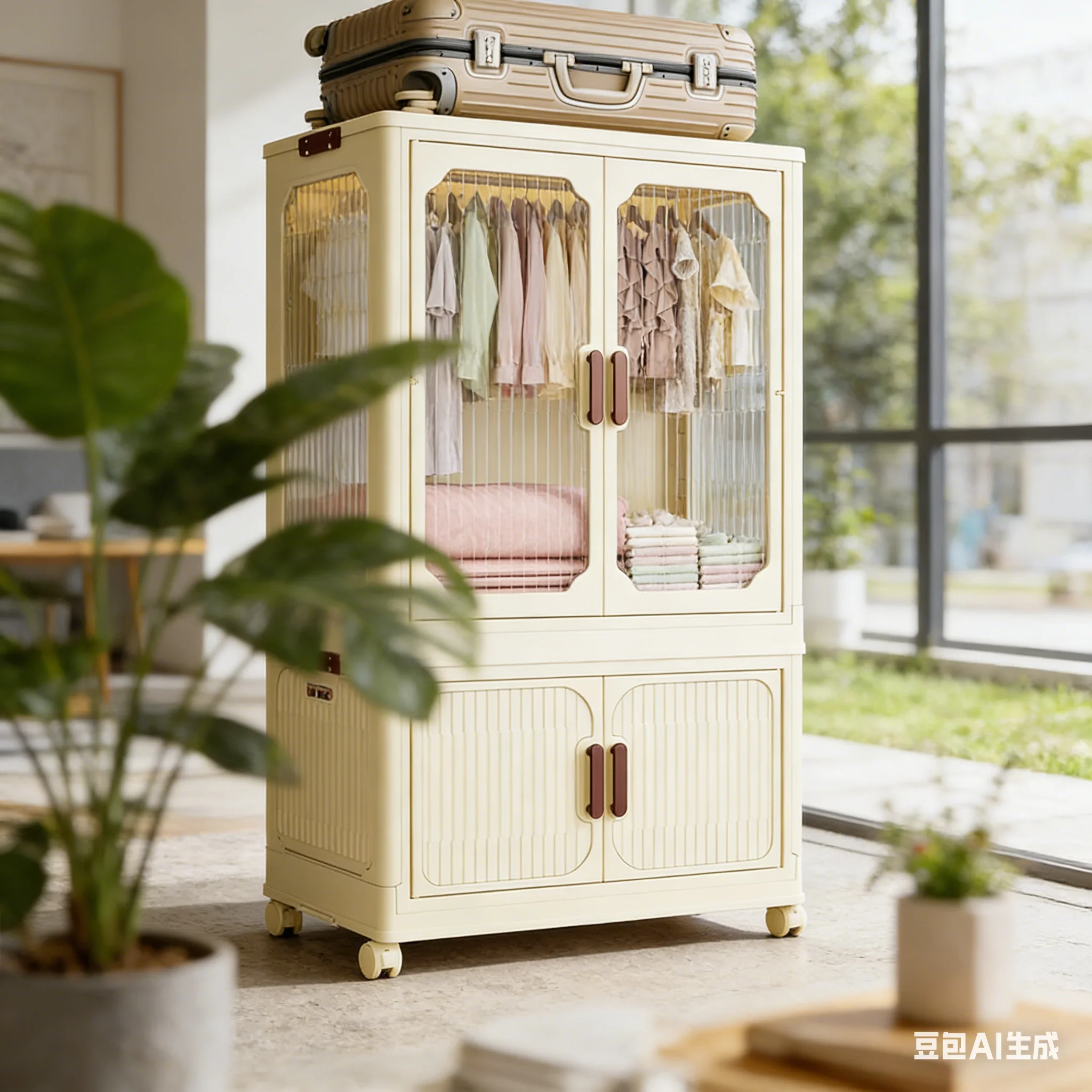 Closet Organizer Baby - AOLIVIYA Plastikowa Szafa Dziecięca z Małą