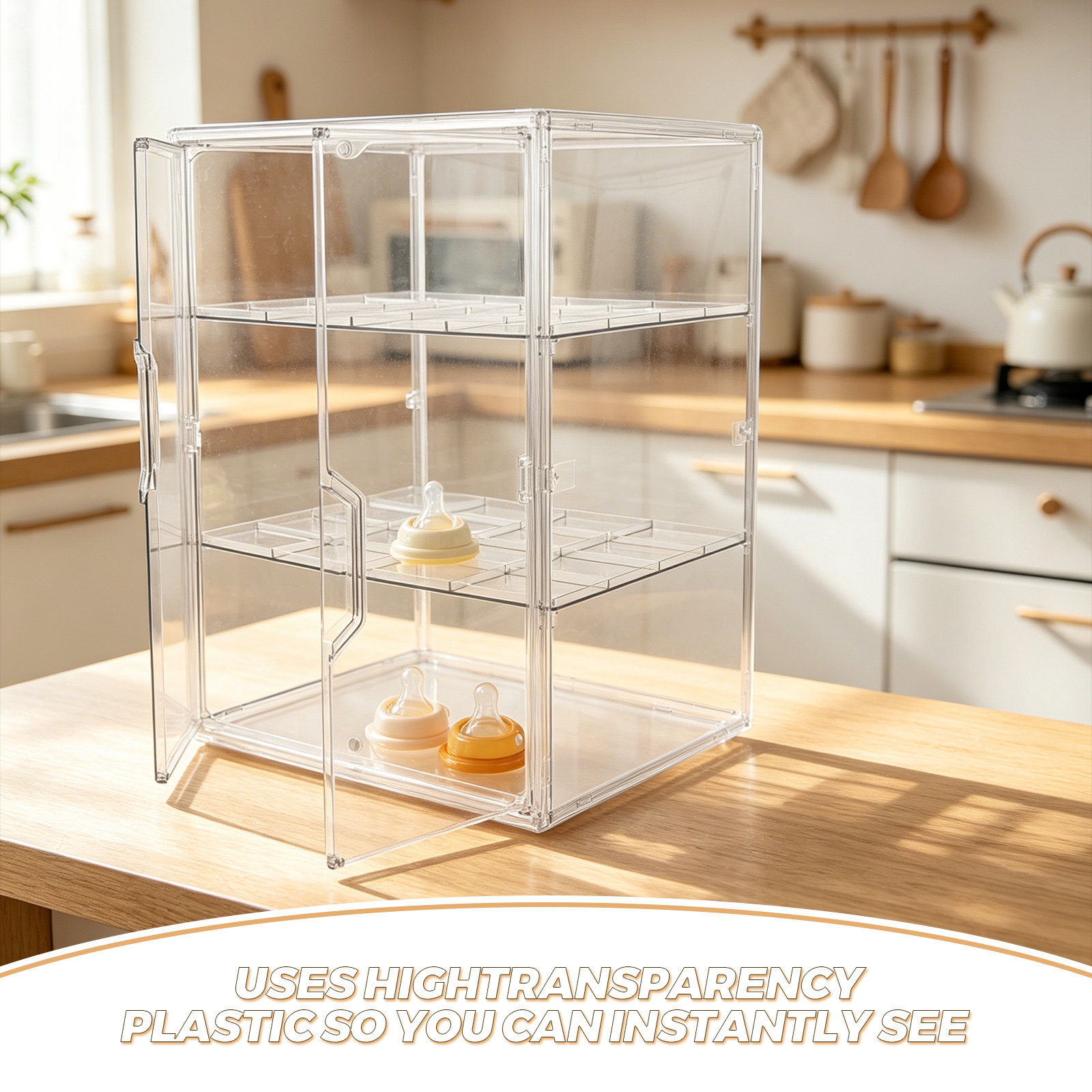 Wielopoziomowa Przezroczysta S – Baby Nursery Organizer recenzja i cena
