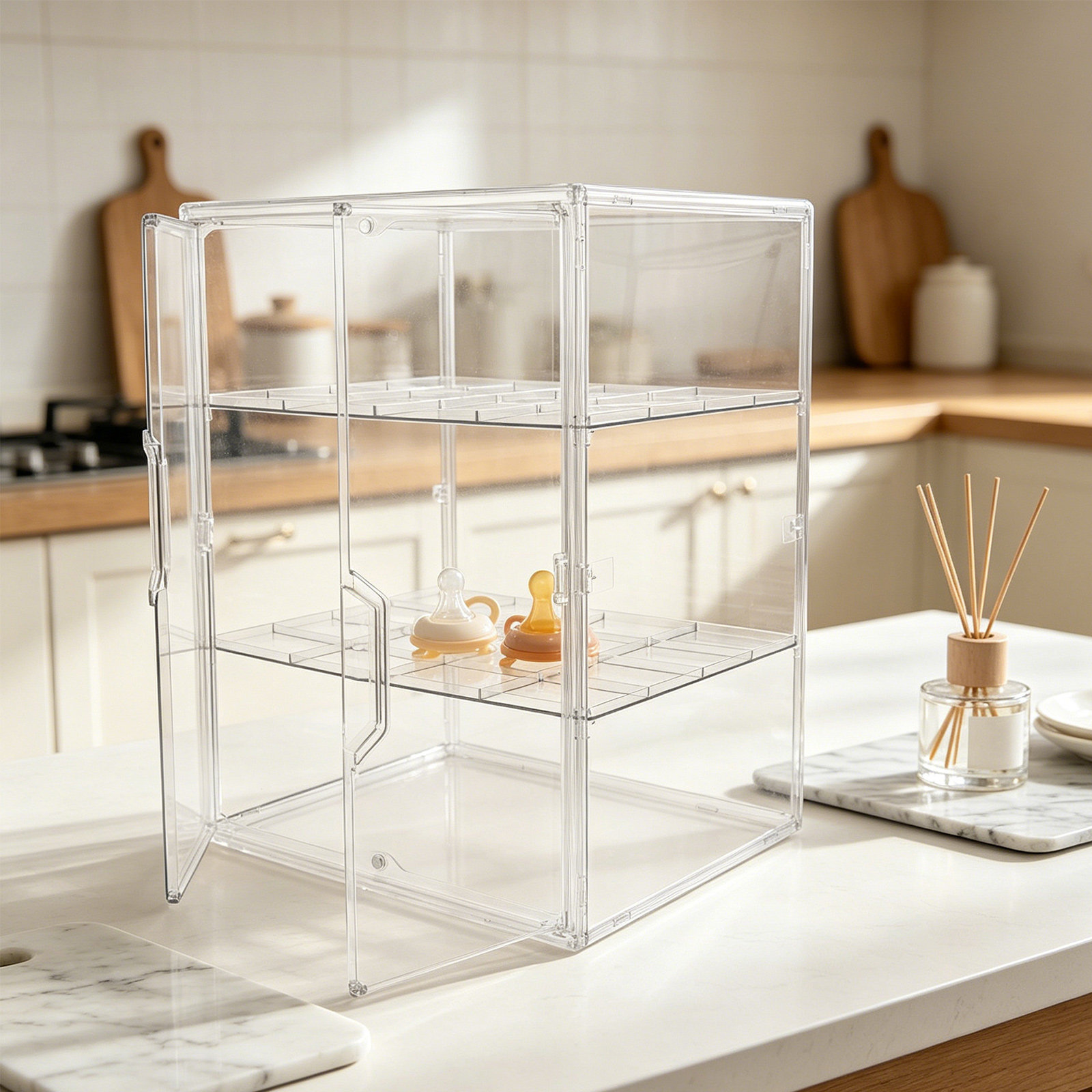 Wielopoziomowa Przezroczysta S – Baby Nursery Organizer recenzja i cena