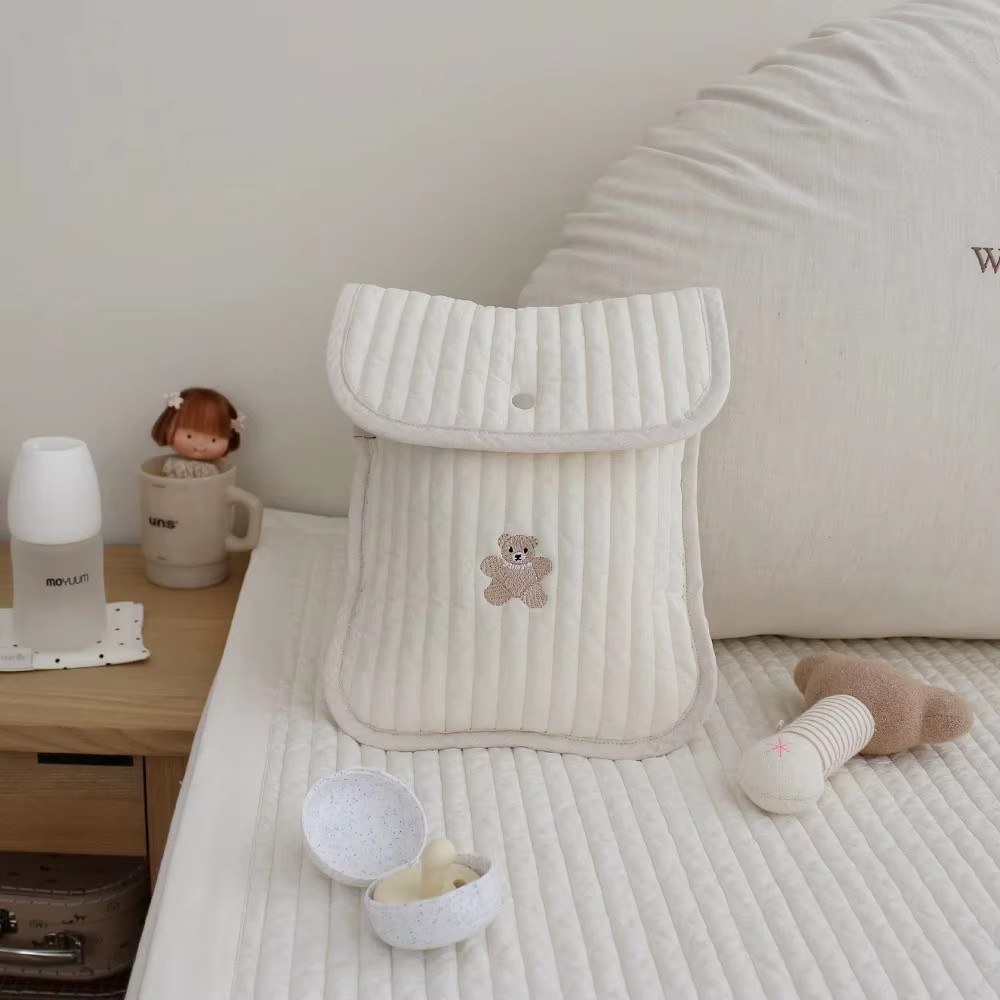 Torba dla mamy z haftem misia, – Baby Nursery Organization Ideas recenzja i cena