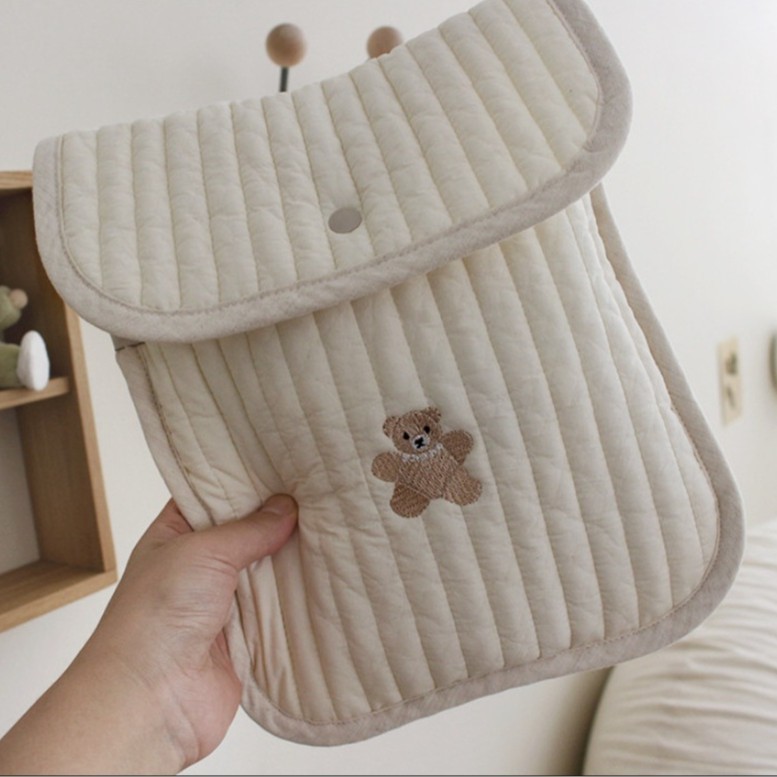 Torba dla mamy z haftem misia, – Baby Nursery Organization Ideas recenzja i cena