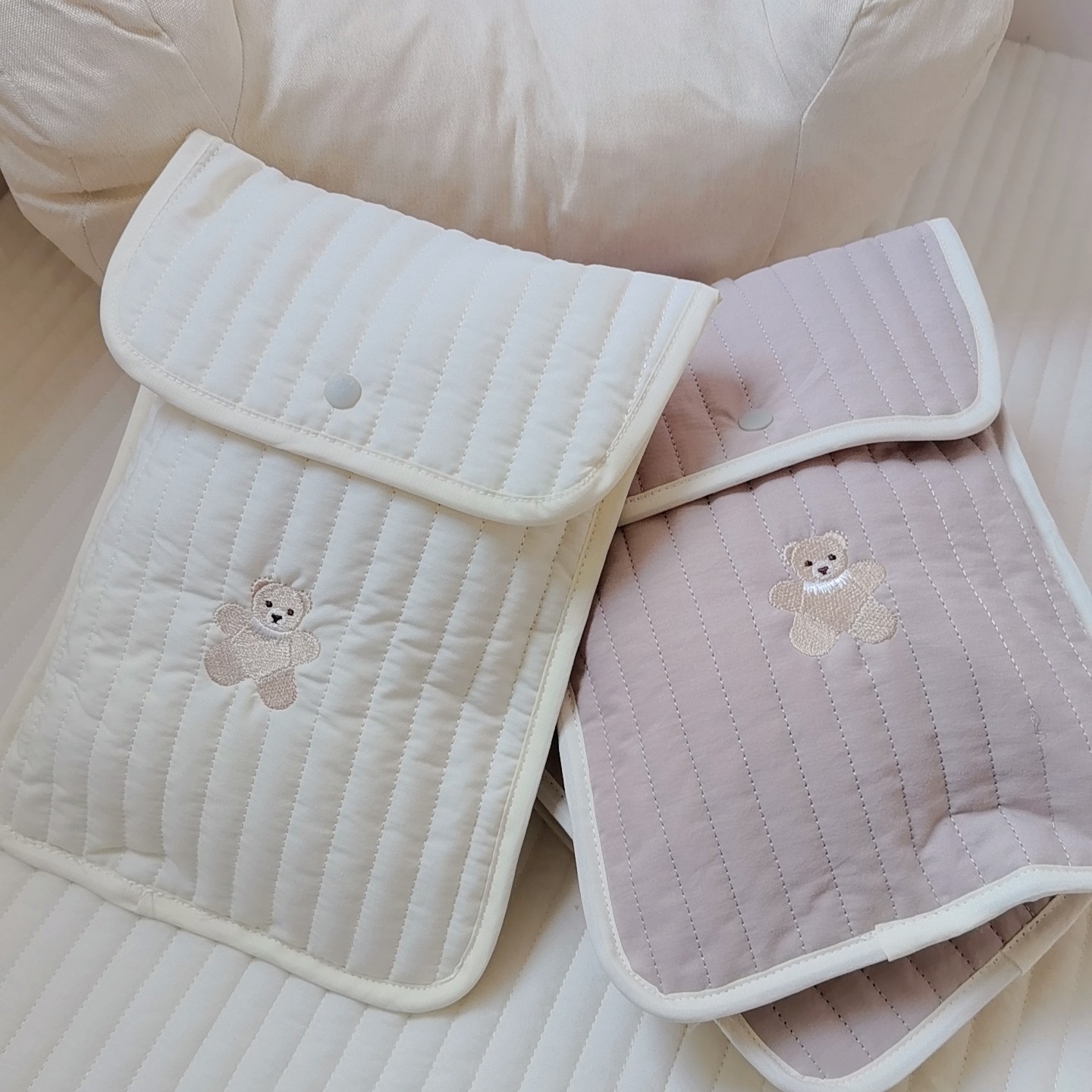 Torba dla mamy z haftem misia, – Baby Nursery Organization Ideas recenzja i cena