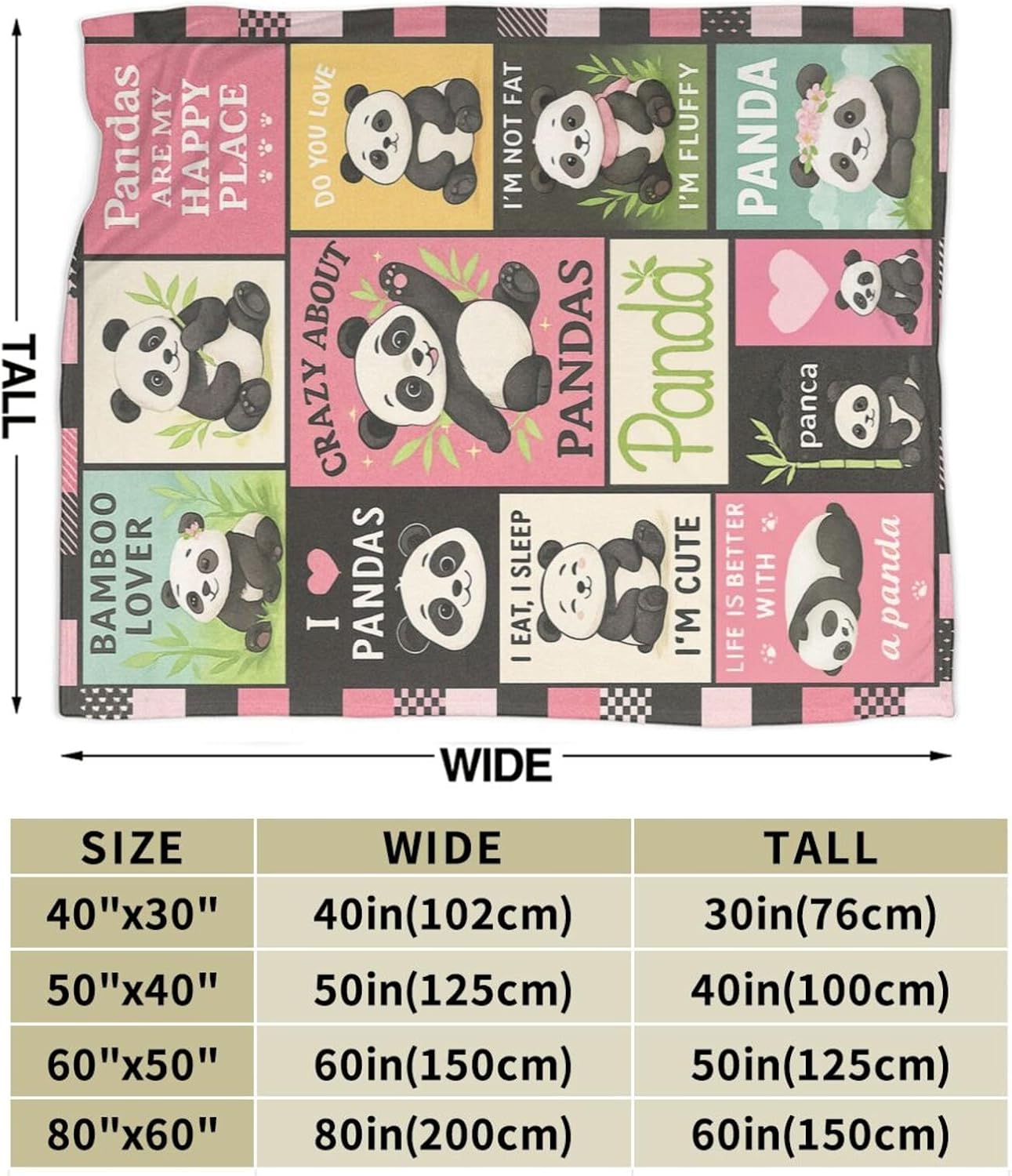 Koc Panda Uroczy Koc z Pandą M – Baby Nursery Bedding recenzja i cena