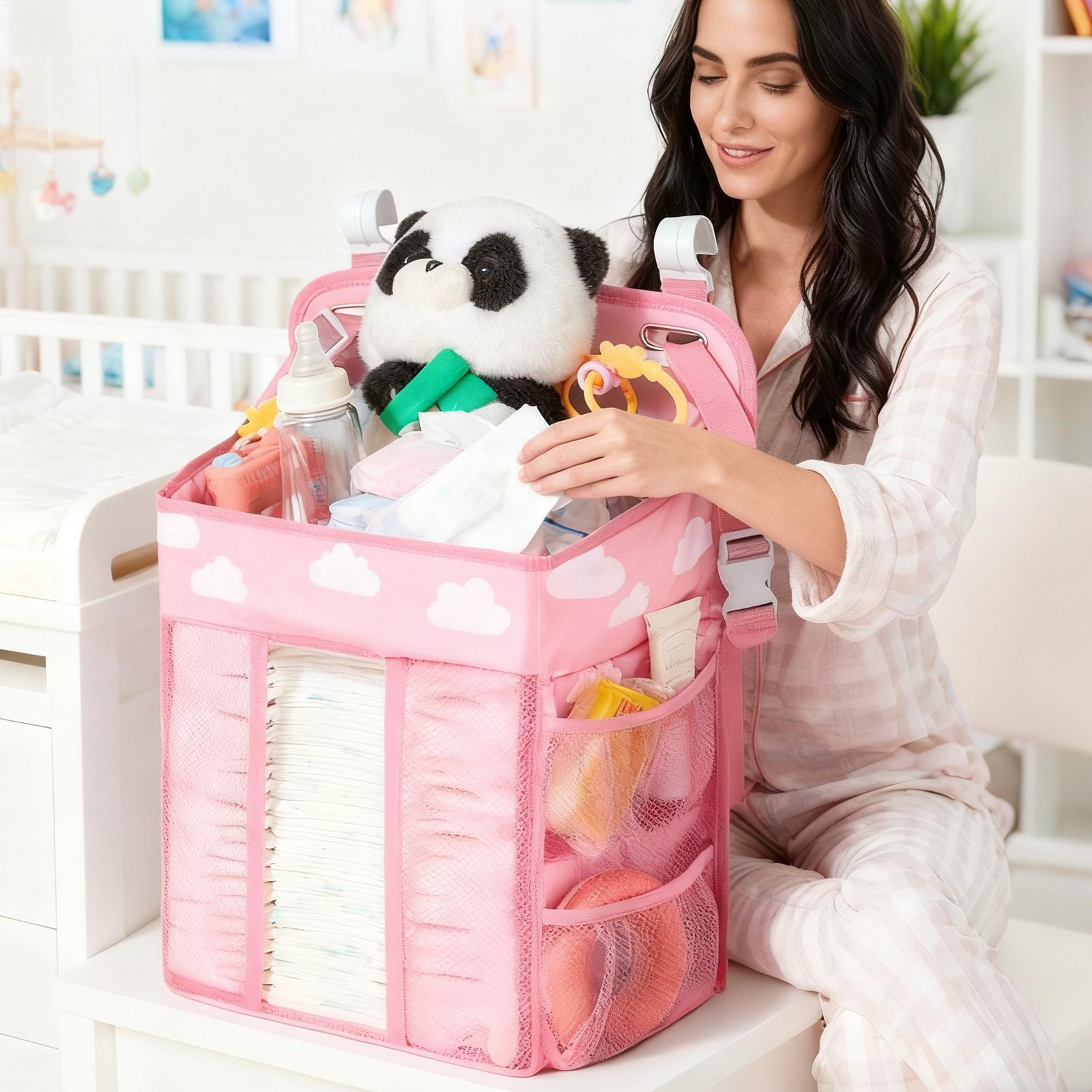 Organizer na pieluchy do łóżec – Baby Nursery Organizer recenzja i cena