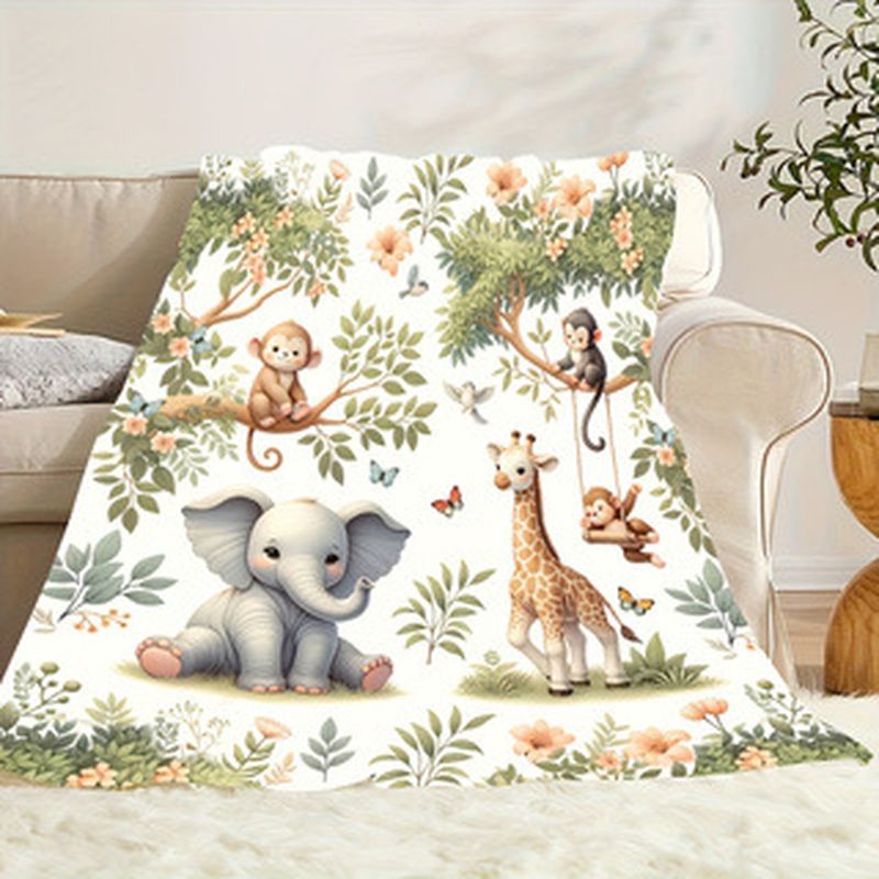 Kocyk dla niemowląt VIKAMA z m – Baby Nursery Animal Prints recenzja i cena