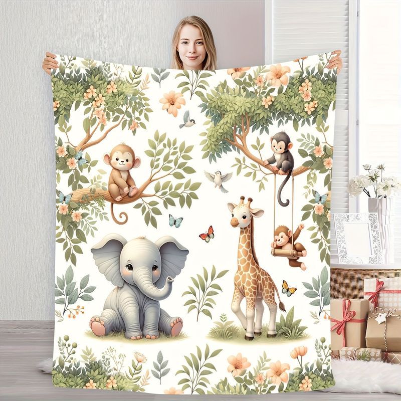 Kocyk dla niemowląt VIKAMA z m – Baby Nursery Animal Prints recenzja i cena