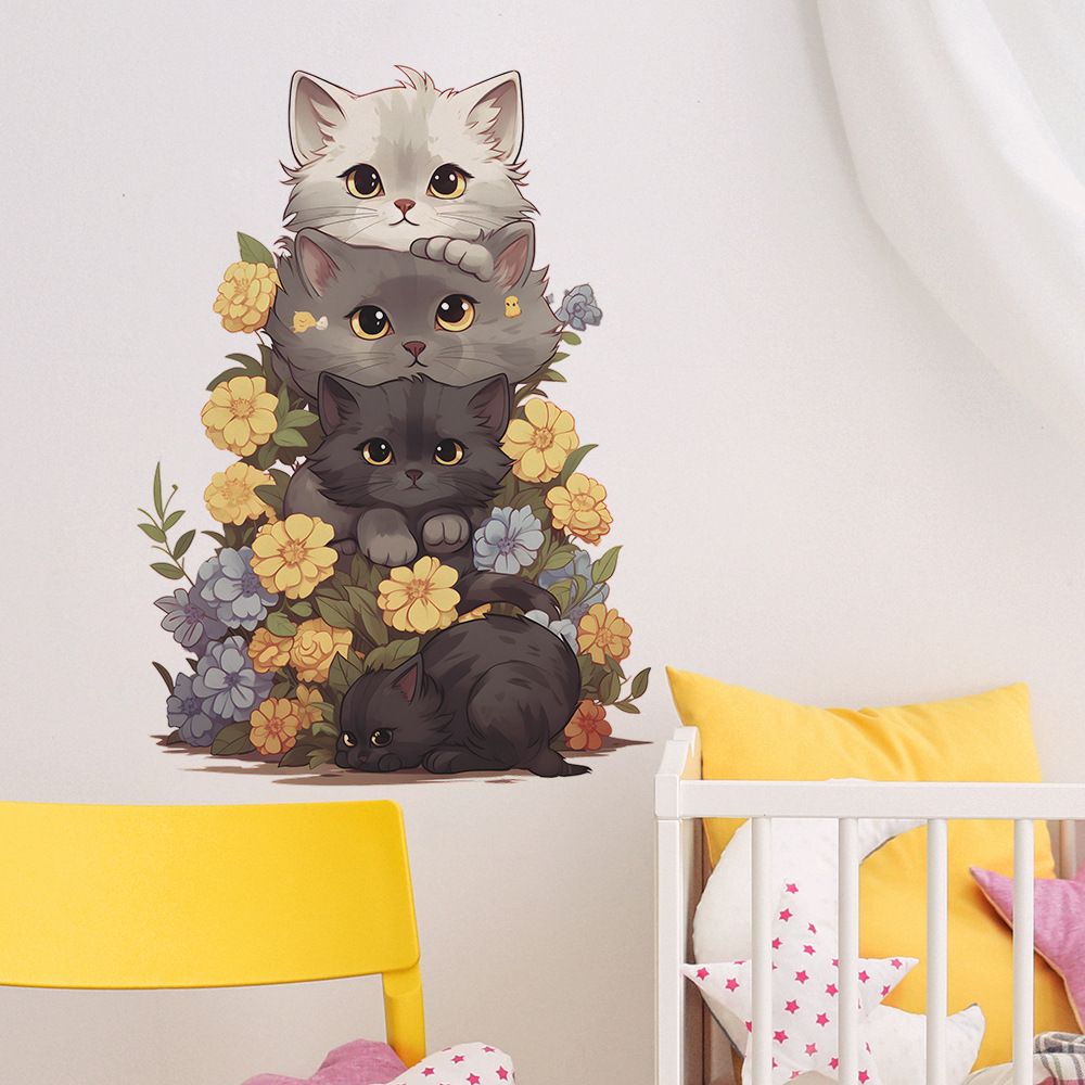Słodki kociak winylowe naklejk – Baby Nursery Ideas Girl recenzja i cena