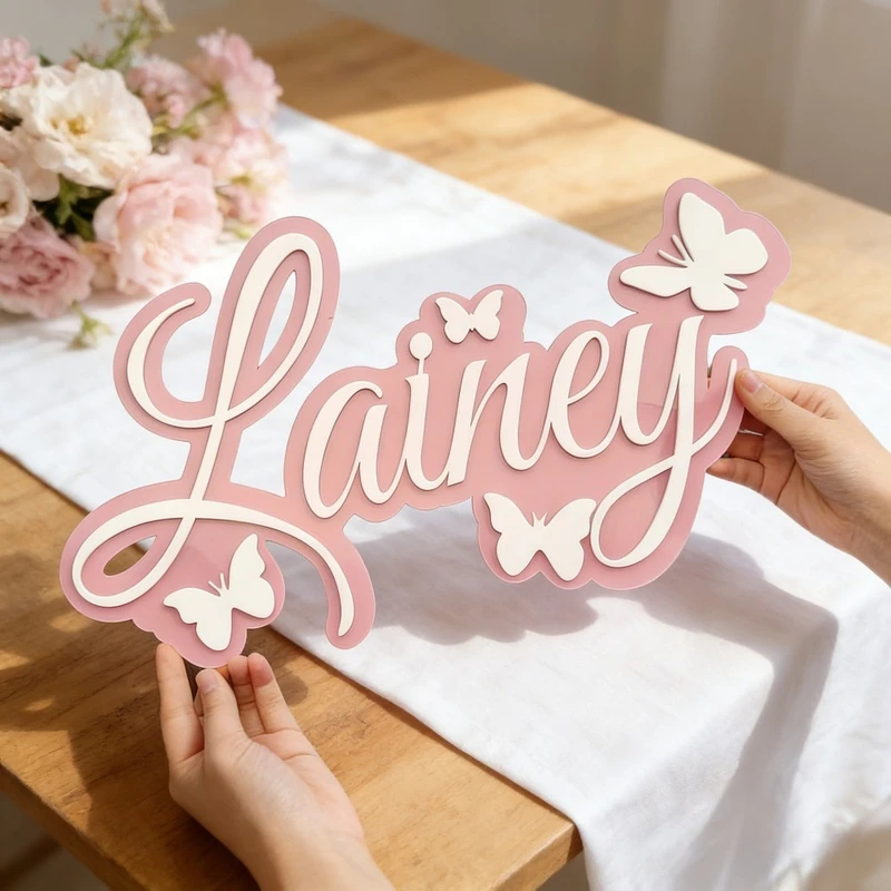 Spersonalizowana tabliczka z i – Baby Nursery Name recenzja i cena