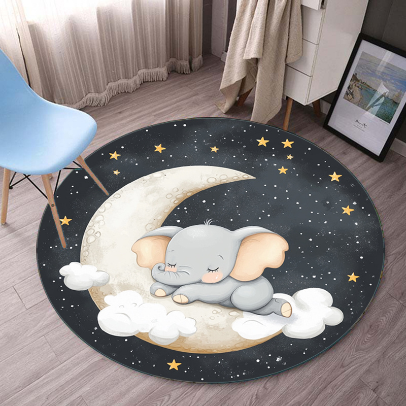 Uroczy dywanik w kształcie sło – Baby Nursery Elephant Theme recenzja i cena