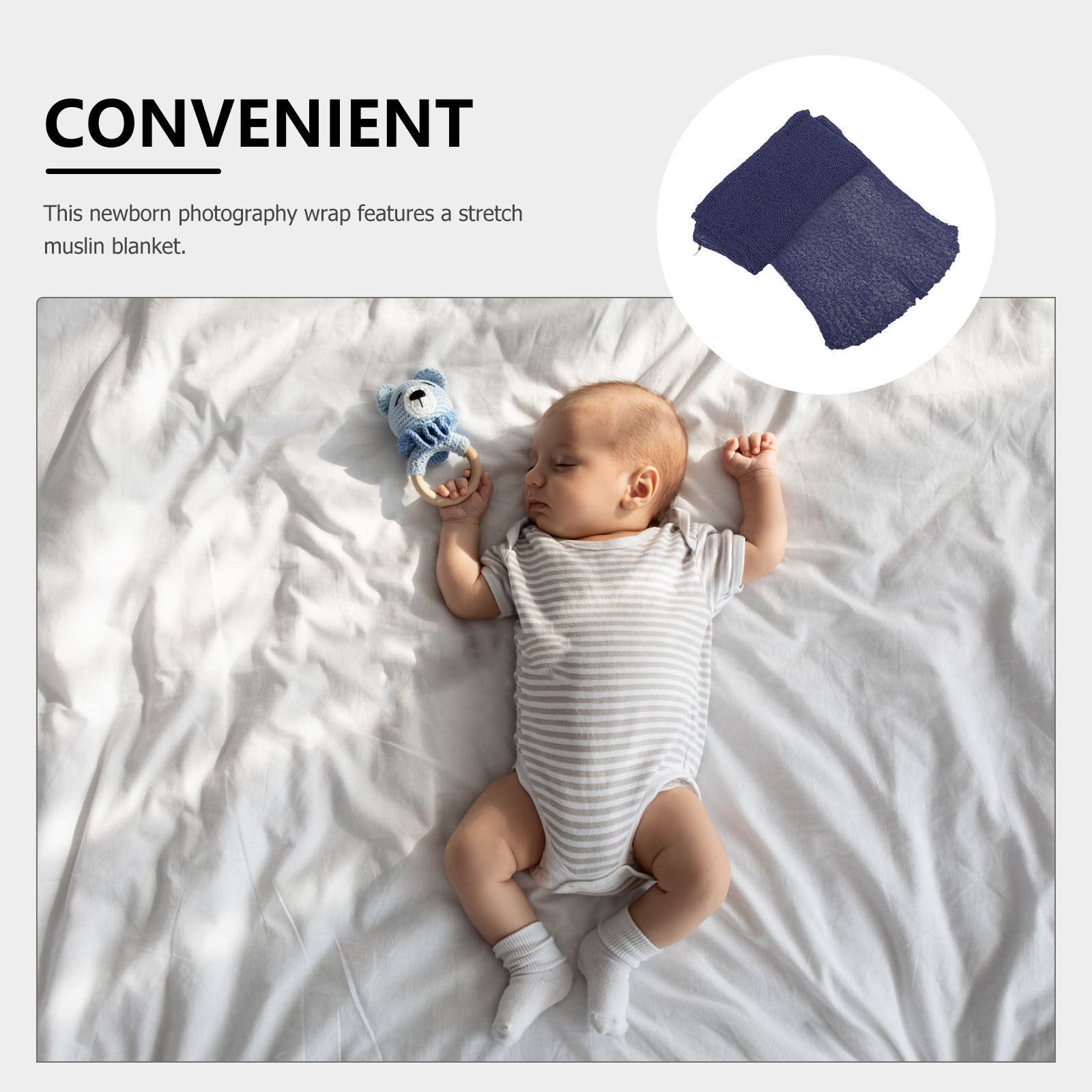 Otulacz muślinowy do fotografi – Baby Wrap Stretchy recenzja i cena