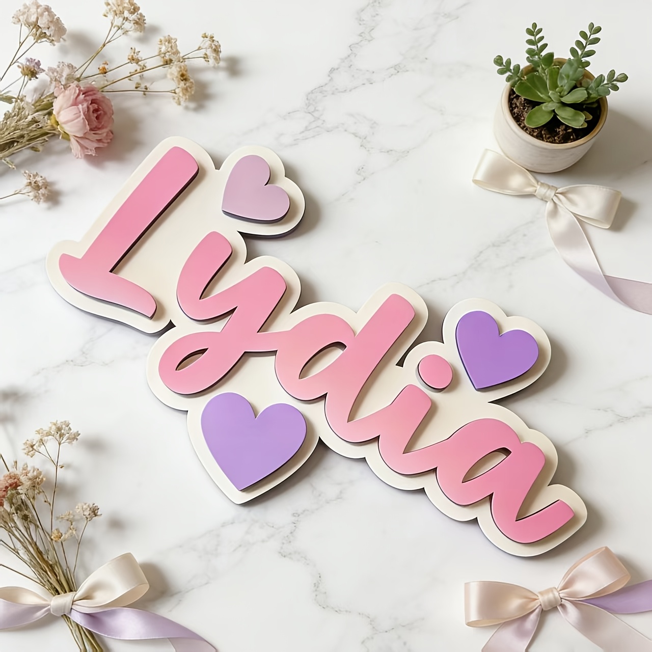 Spersonalizowana tabliczka z i – Baby Nursery Name recenzja i cena