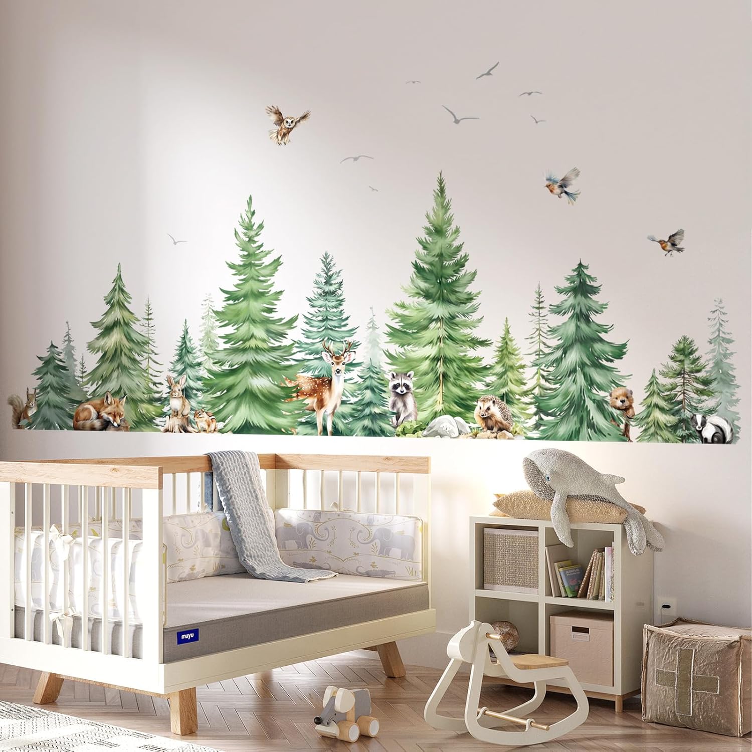 Duże naklejki ścienne akwarelo – Baby Nursery Needs recenzja i cena