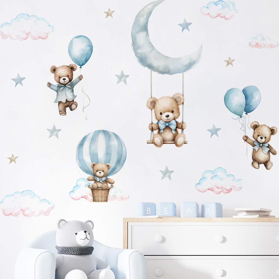 Akwarela Niedźwiedź Balon na g – Baby Nursery Needs recenzja i cena