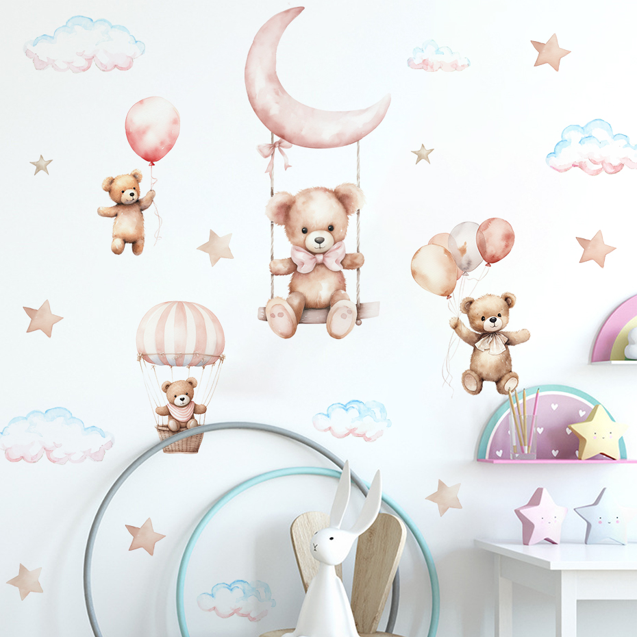 Akwarela Niedźwiedź Balon na g – Baby Nursery Needs recenzja i cena