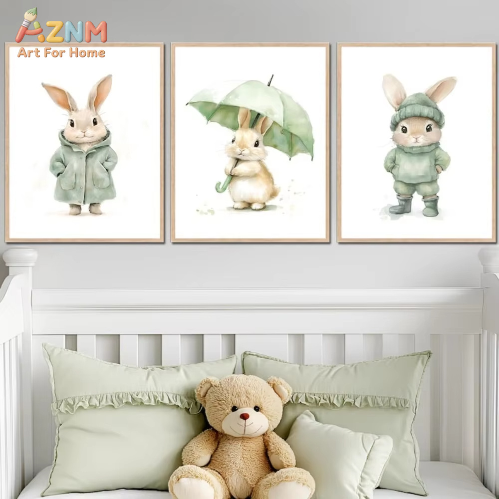 AZNM Akwarelowy Zielony Strój  – Baby Nursery Outfits recenzja i cena