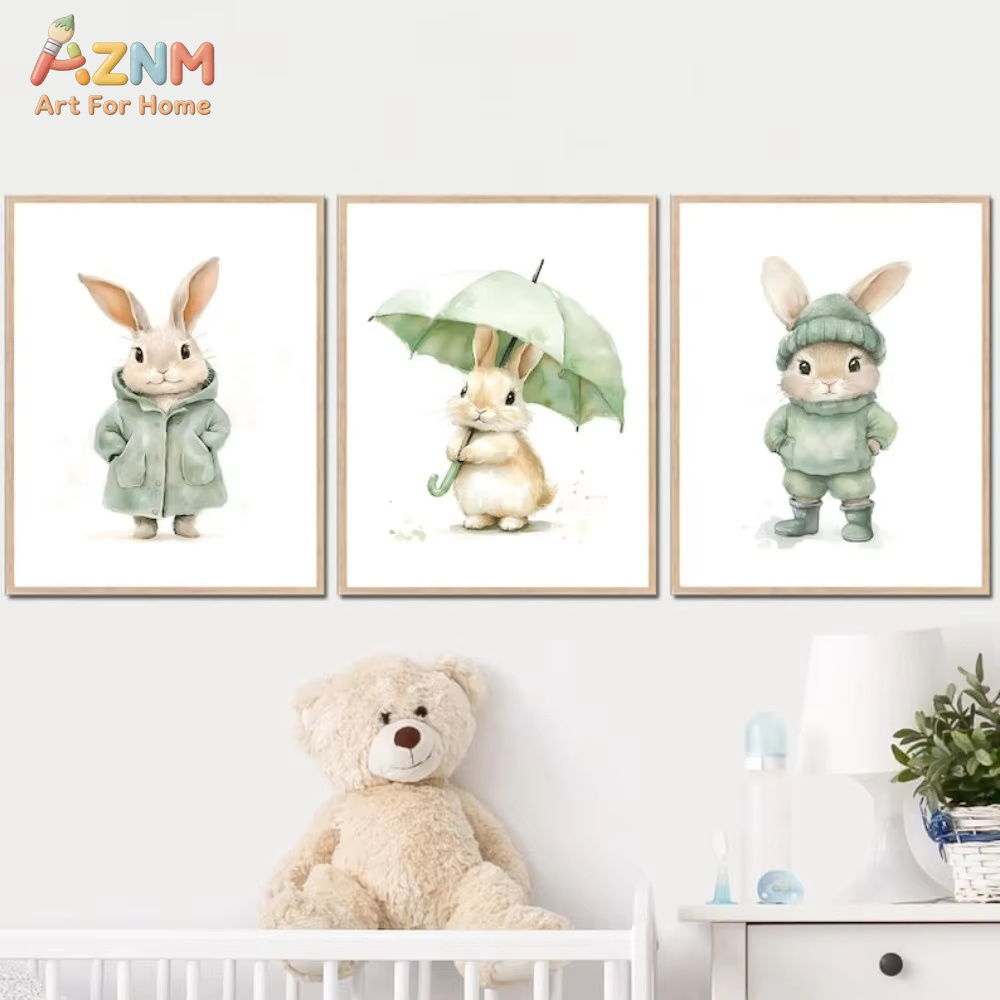 AZNM Akwarelowy Zielony Strój  – Baby Nursery Outfits recenzja i cena
