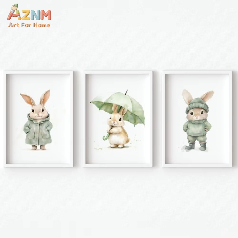 AZNM Akwarelowy Zielony Strój  – Baby Nursery Outfits recenzja i cena