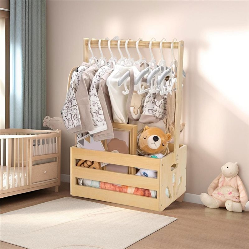 ABFU - Drewniany kosz na preze – Baby Nursery Handles recenzja i cena