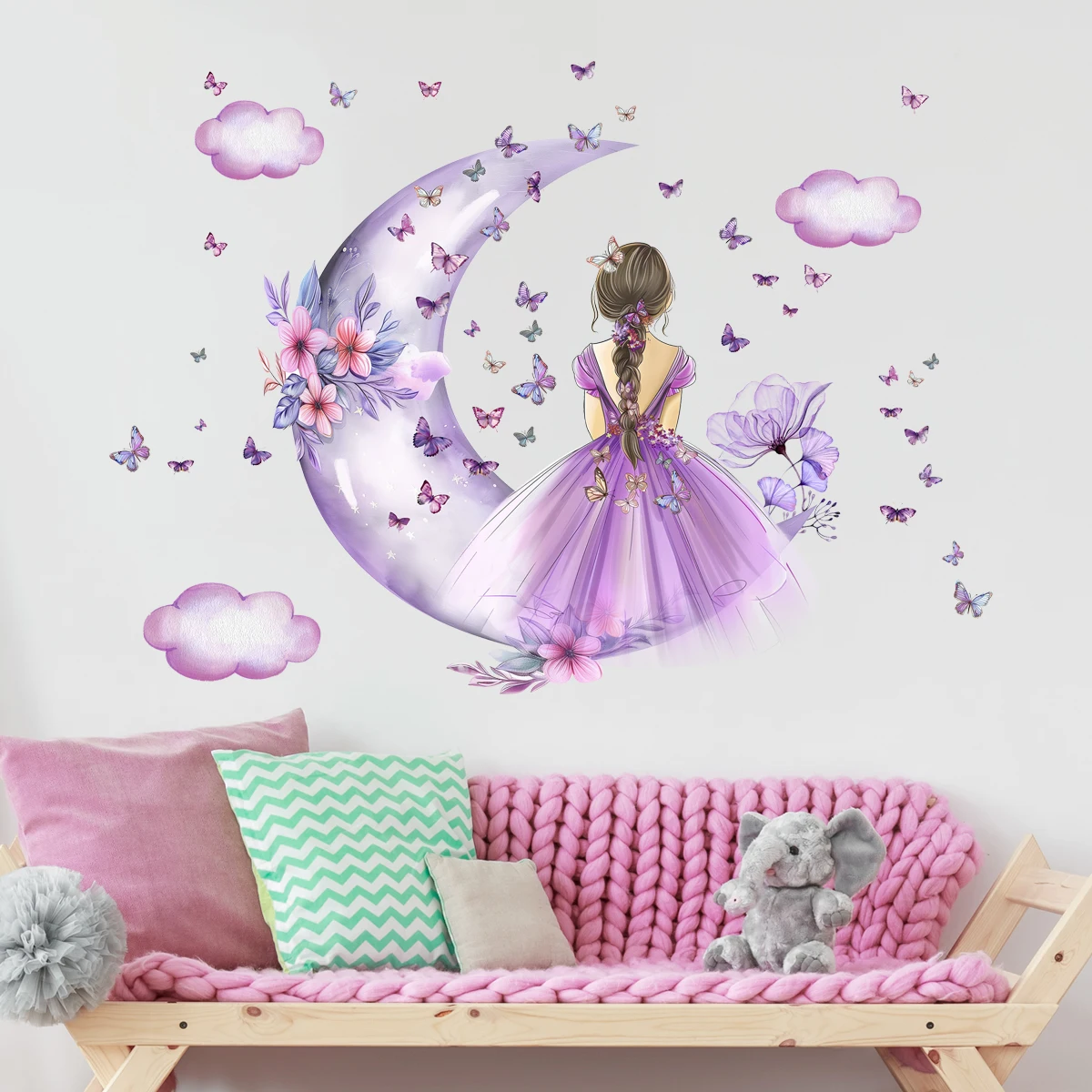 Dziewczyna Księżyc Motyle Nakl – Baby Nursery Ideas Girl recenzja i cena