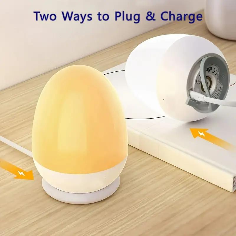 Dotykowa lampka nocna do pokoj – Baby Nursery Egg Light recenzja i cena