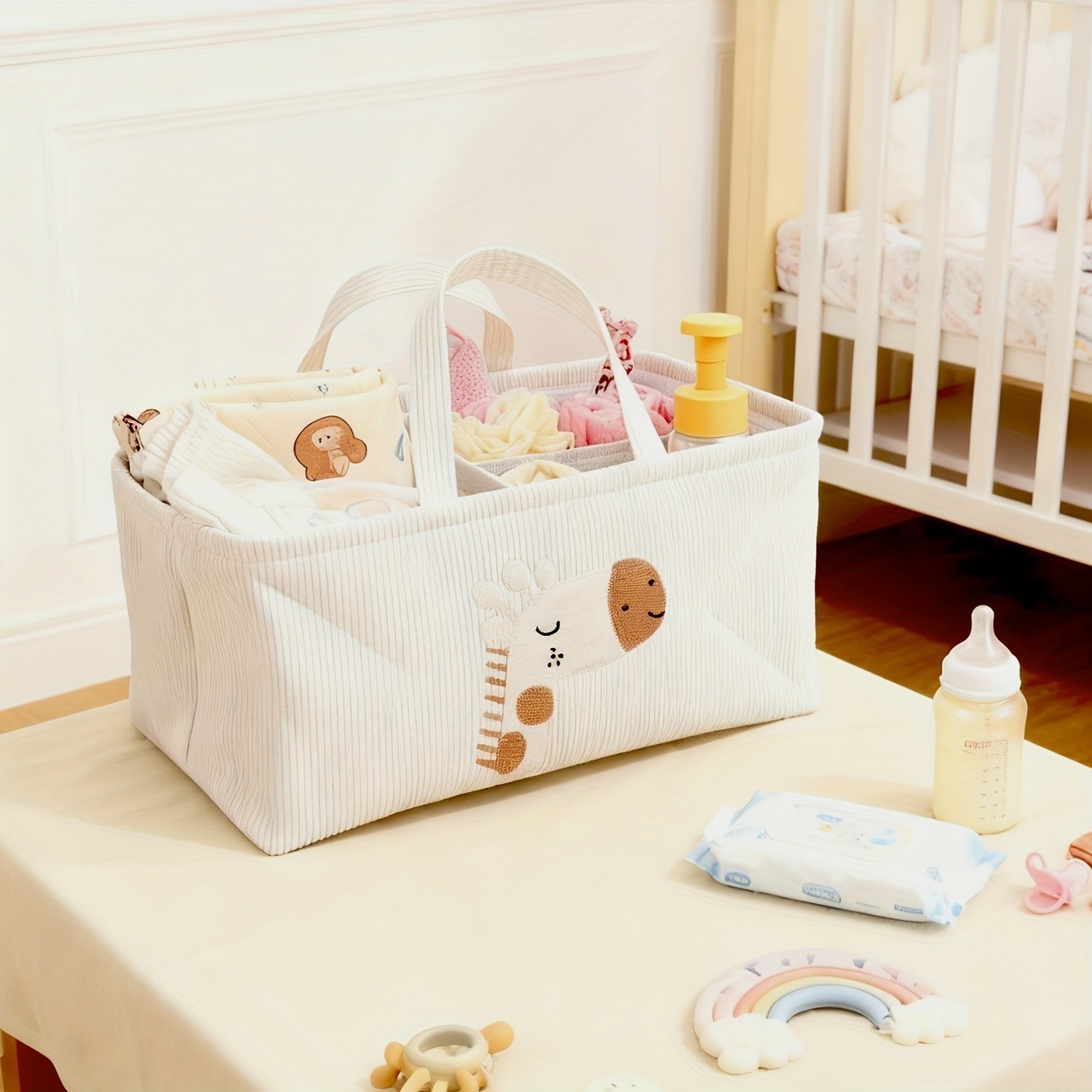 Uroczy koszyk na pieluchy w ks – Baby Nursery Organization Ideas recenzja i cena