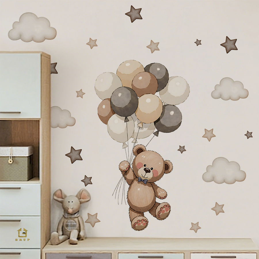 Urocze naklejki ścienne z misi – Baby Nursery Needs recenzja i cena
