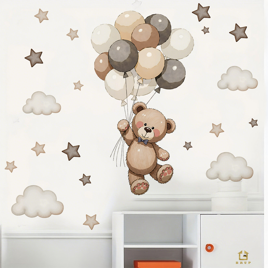 Urocze naklejki ścienne z misi – Baby Nursery Needs recenzja i cena