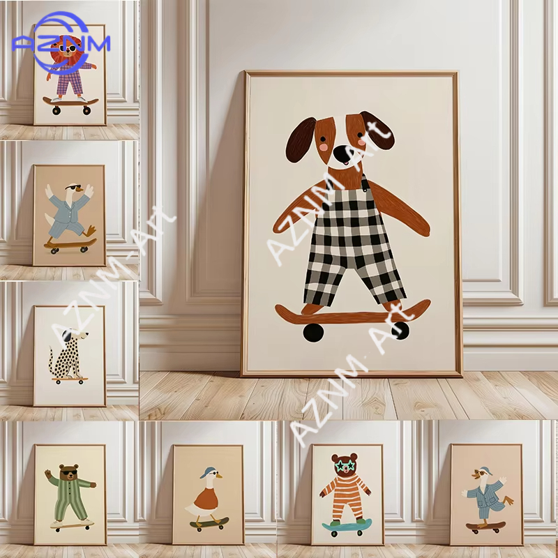 1 szt. Zabawny plakat ze zwier – Baby Nursery Needs recenzja i cena