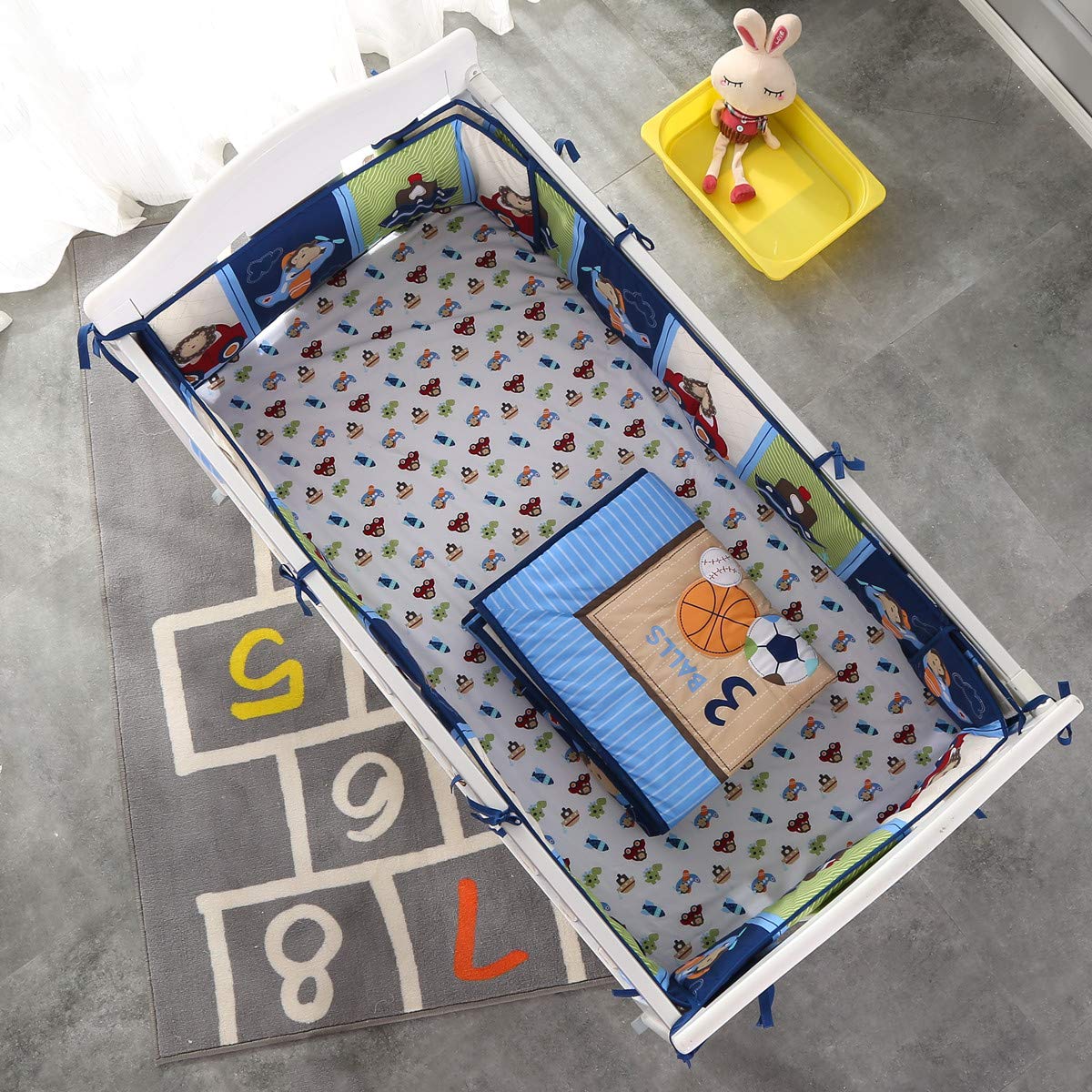 7-częściowy zestaw pościeli do – Baby Nursery Bedding recenzja i cena