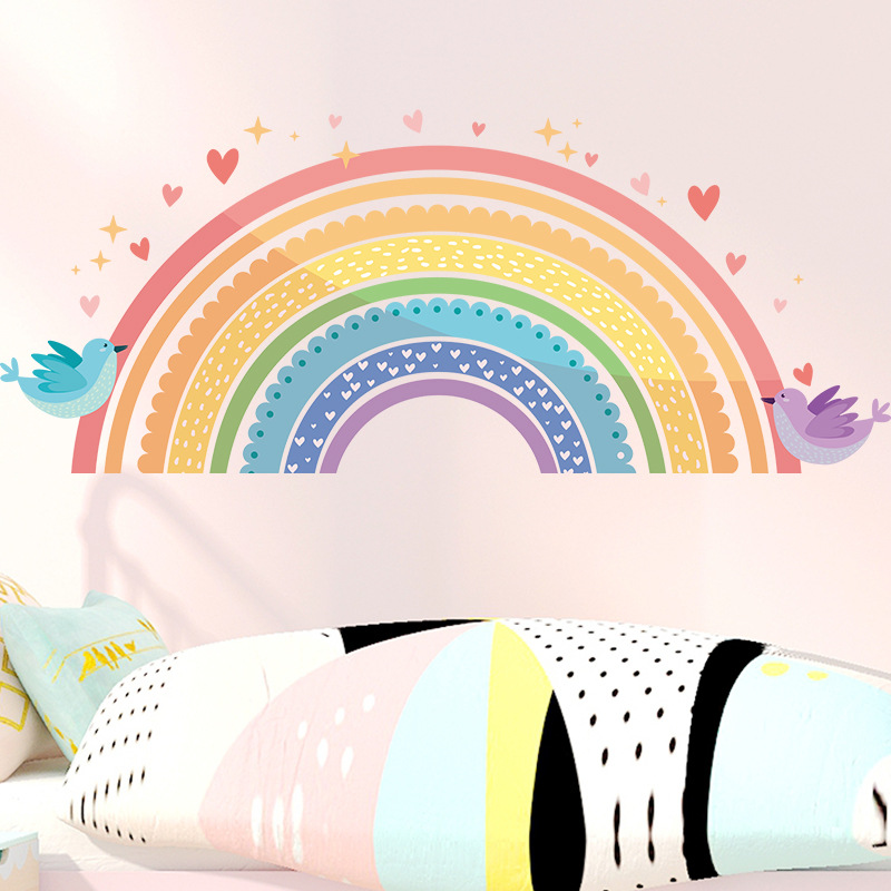 Kolorowe tęczowe naklejki ście – Baby Nursery Needs recenzja i cena