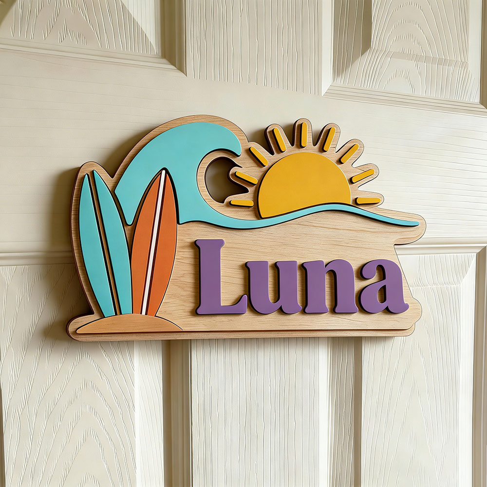 Personalizowana drewniana tabl – Baby Nursery Name recenzja i cena