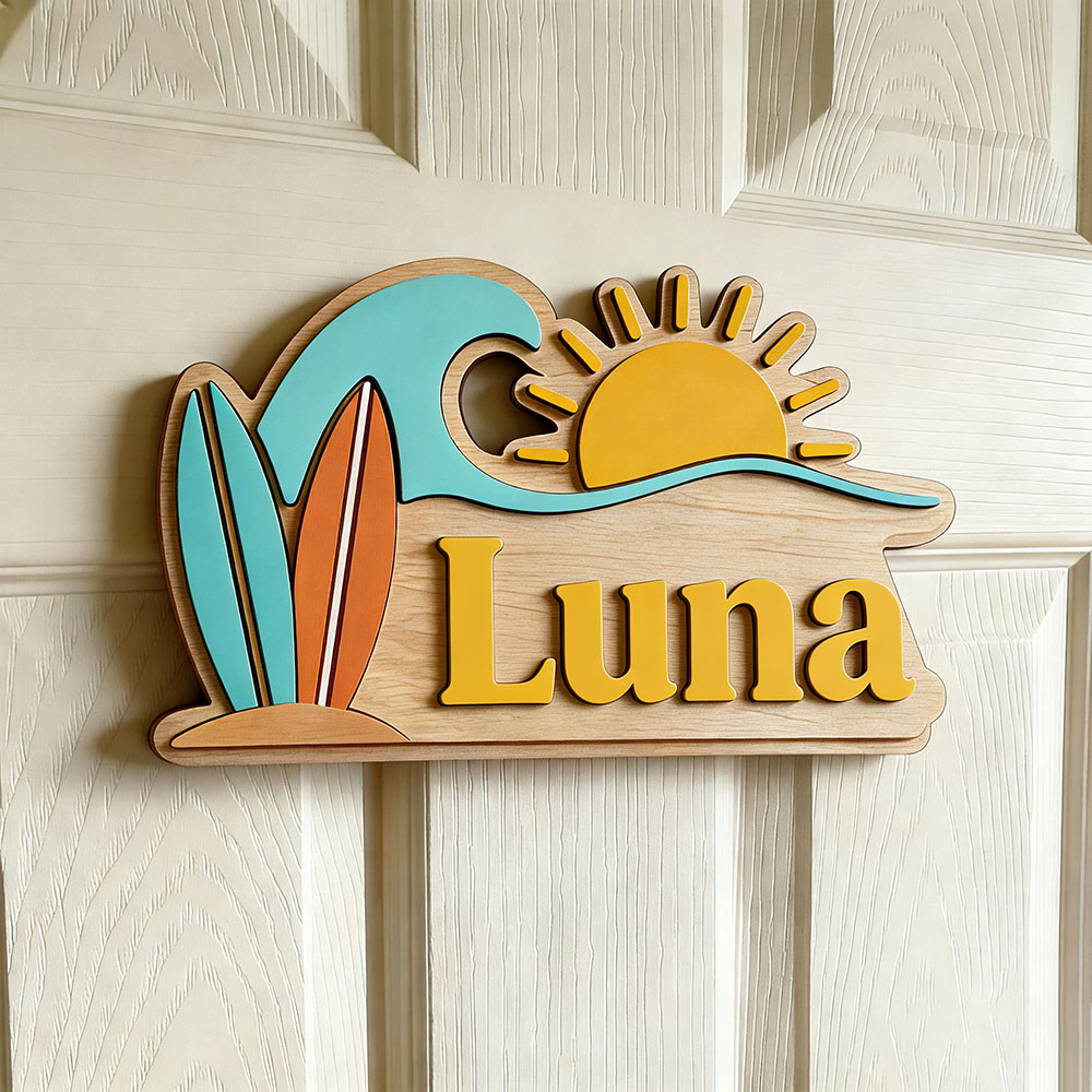 Personalizowana drewniana tabl – Baby Nursery Name recenzja i cena