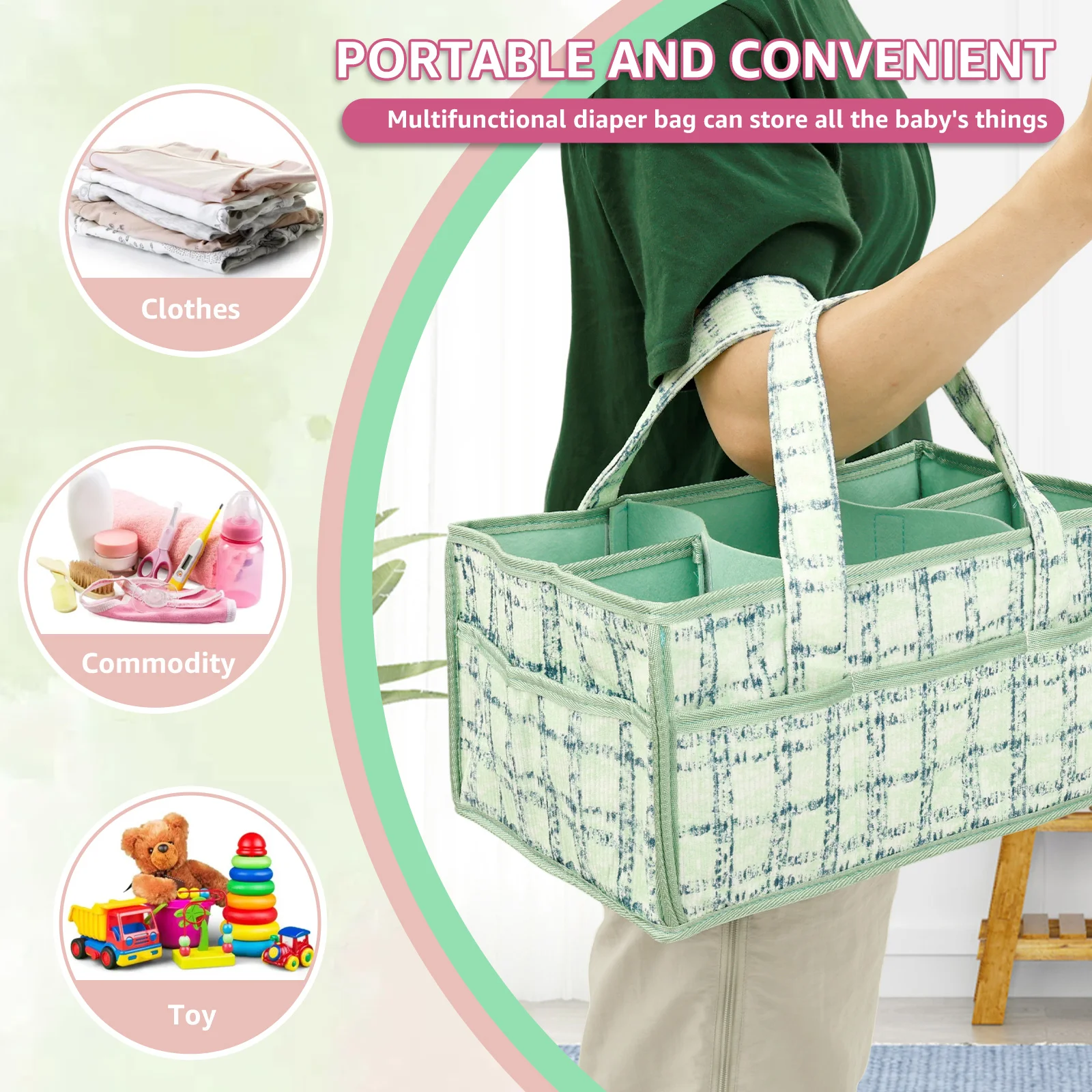 Torba na pieluchy dla niemowlą – Baby Nursery Handles recenzja i cena