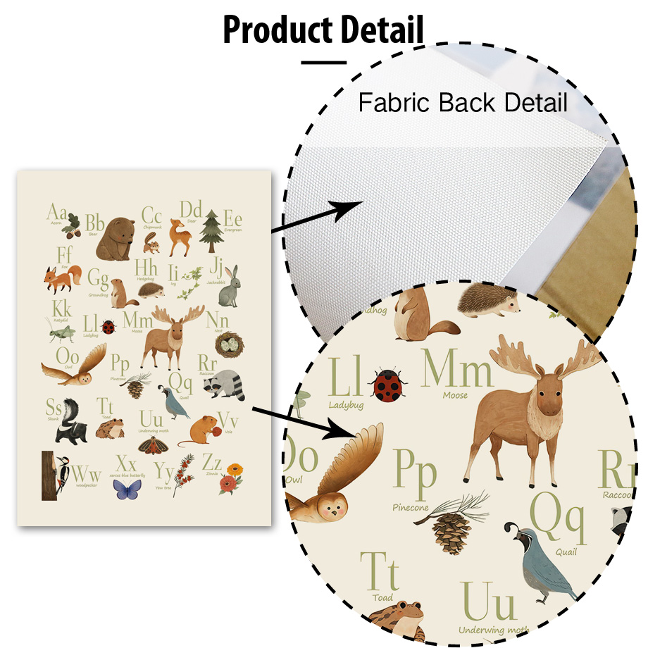 1 szt. bezramowy, uroczy króli – Baby Nursery Animal Prints recenzja i cena