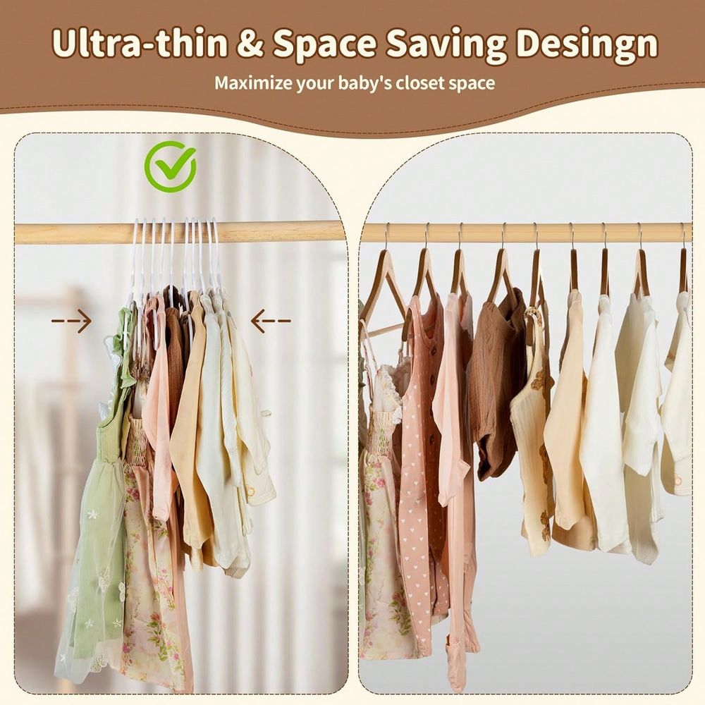 70 sztuk w opakowaniu, plastik – Baby Nursery Hangers recenzja i cena