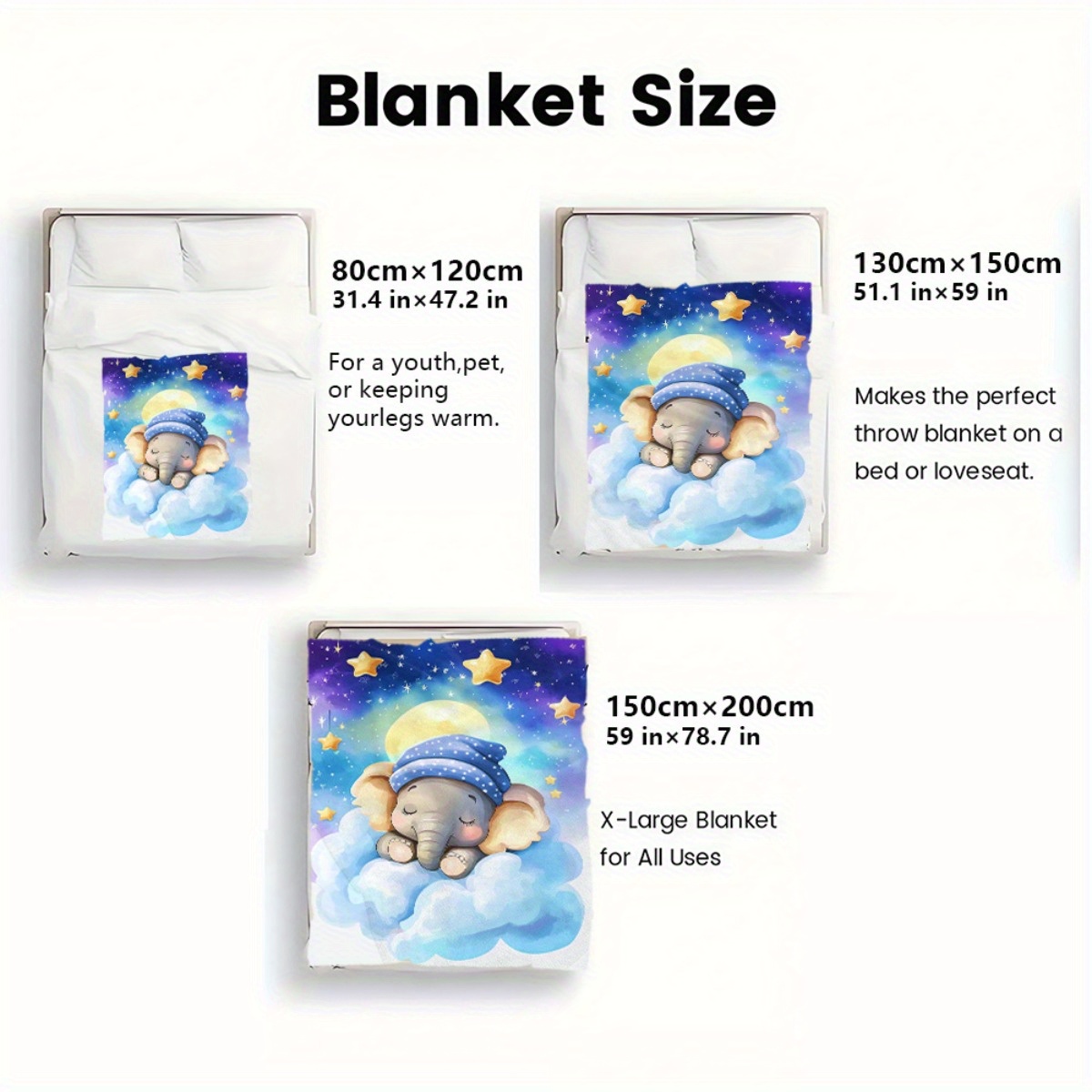 Kocyk polarowy dla dzieci z mo – Baby Nursery Elephant Theme recenzja i cena